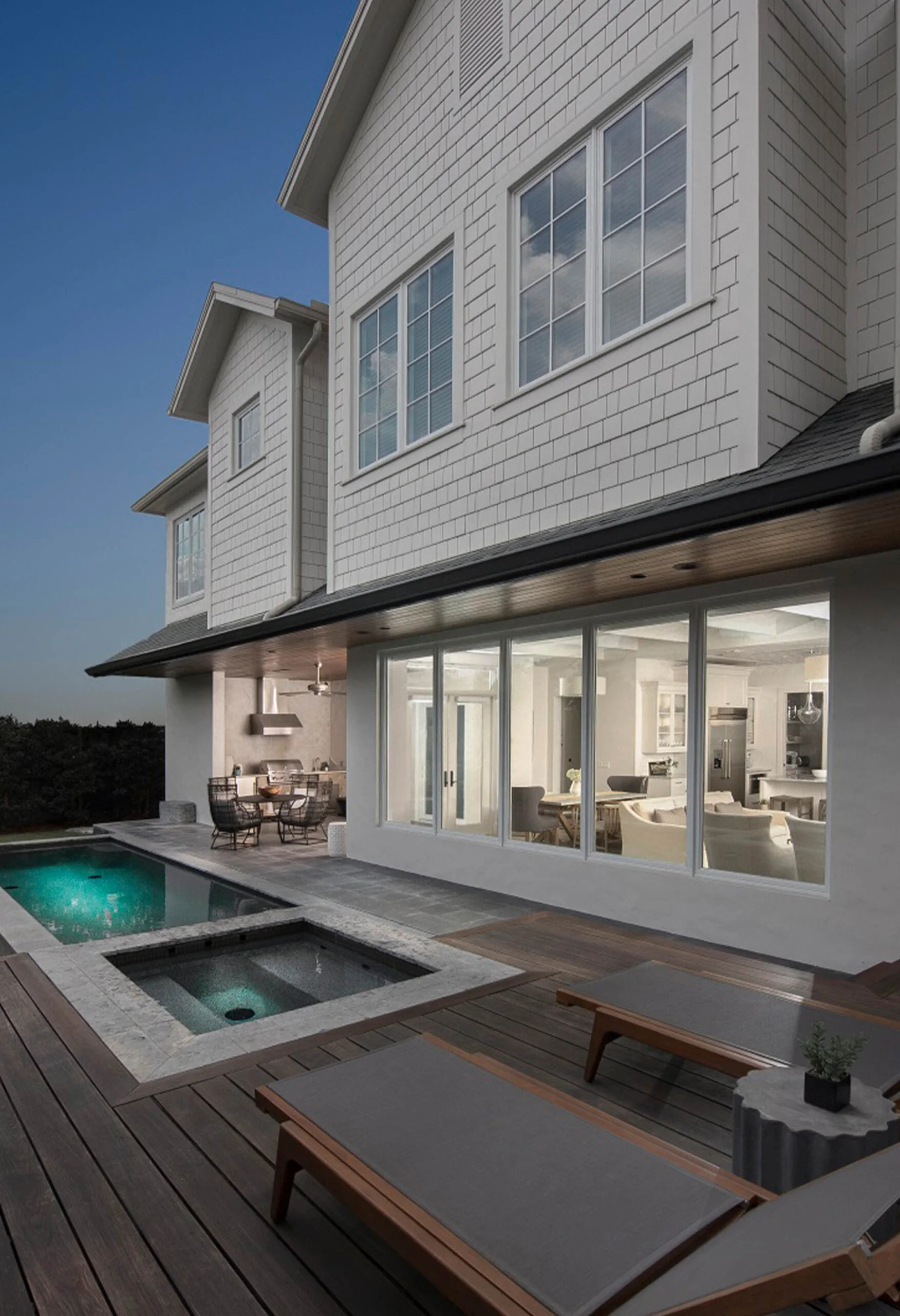 Exterior view of a home with a Simonton 5500 picture window